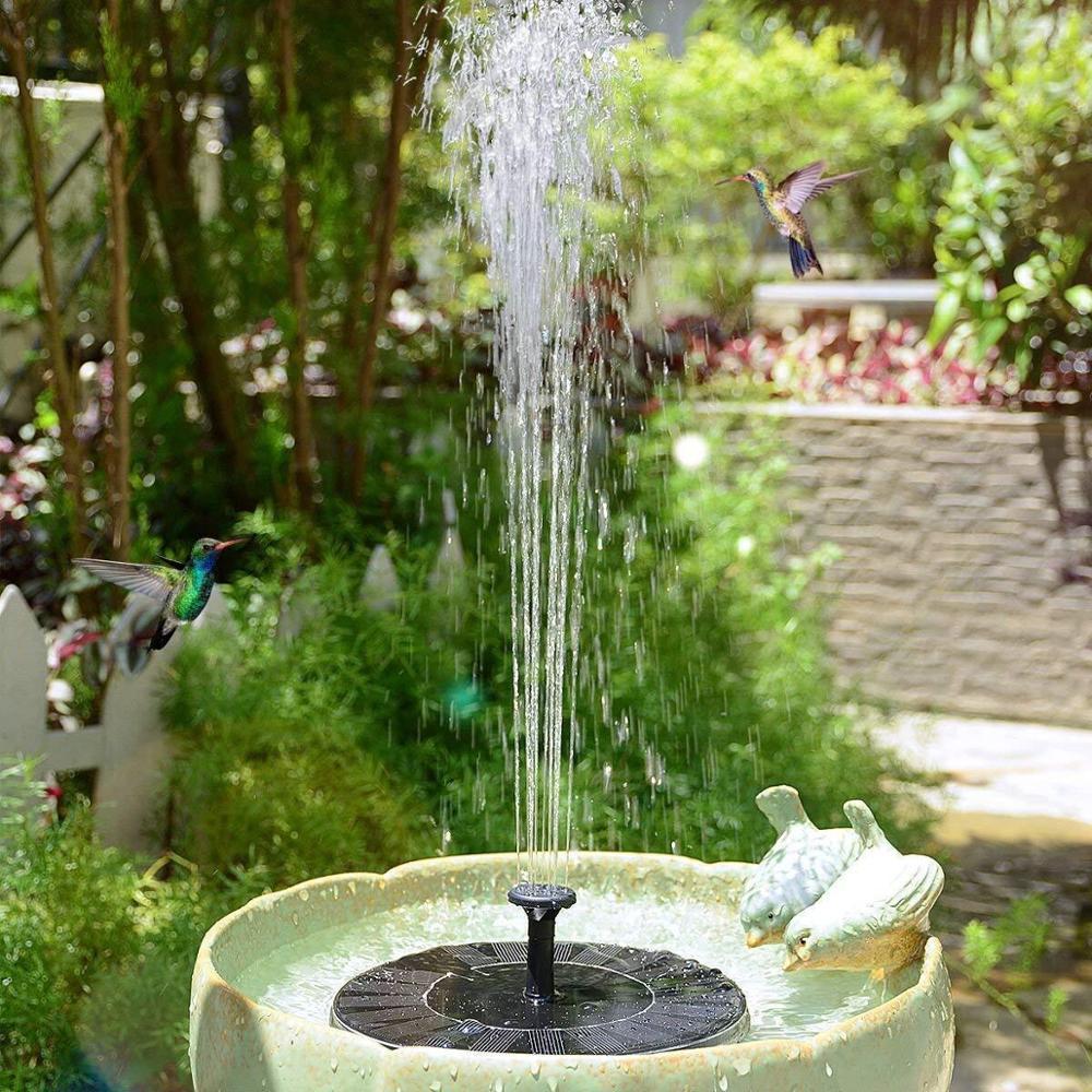 Fontaine pour Oiseaux avec Panneau Solaire