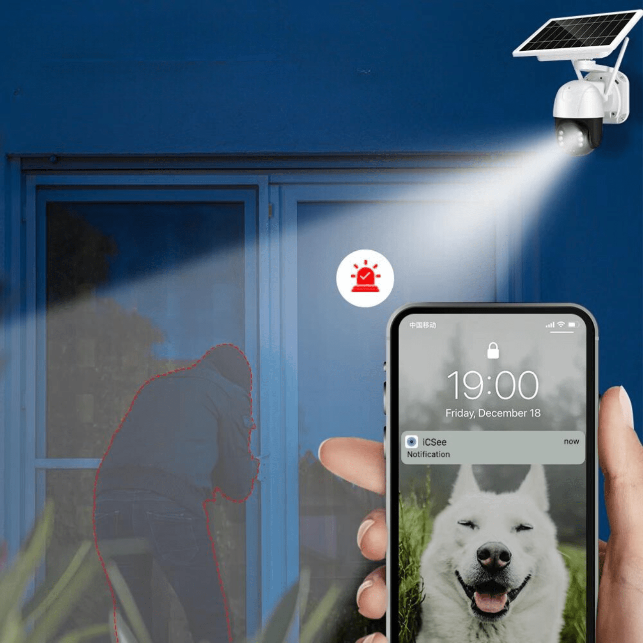 Caméra de Surveillance Solaire Sans Fil Intelligente