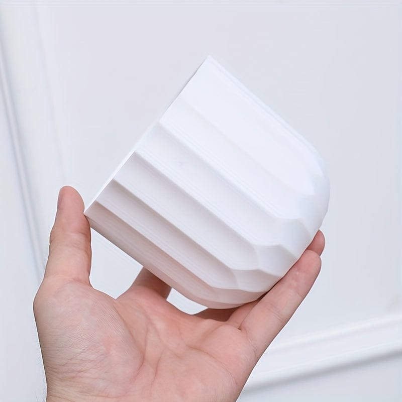 Pot de Fleur Blanc Élégant