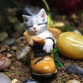 Sculpture de Chaton Endormi
