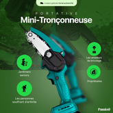 6" Mini tronçonneuse électrique sans fil + (2 piles GRATUITES)