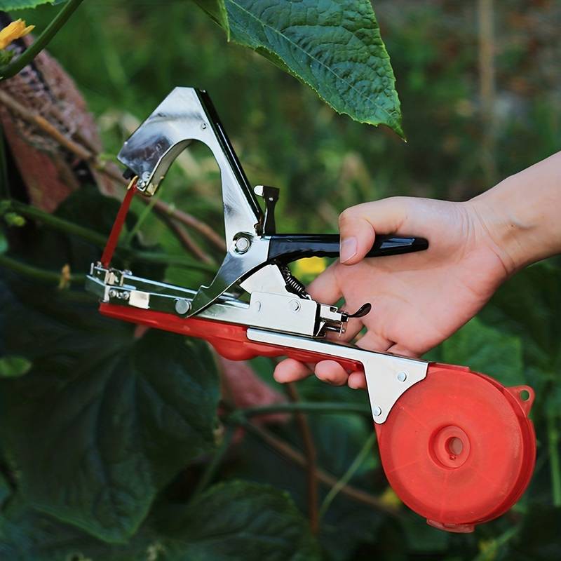 Machine Premium d'Attache pour Plantes (+ Agrafes et 10 Rouleaux de Bandes Offerts)