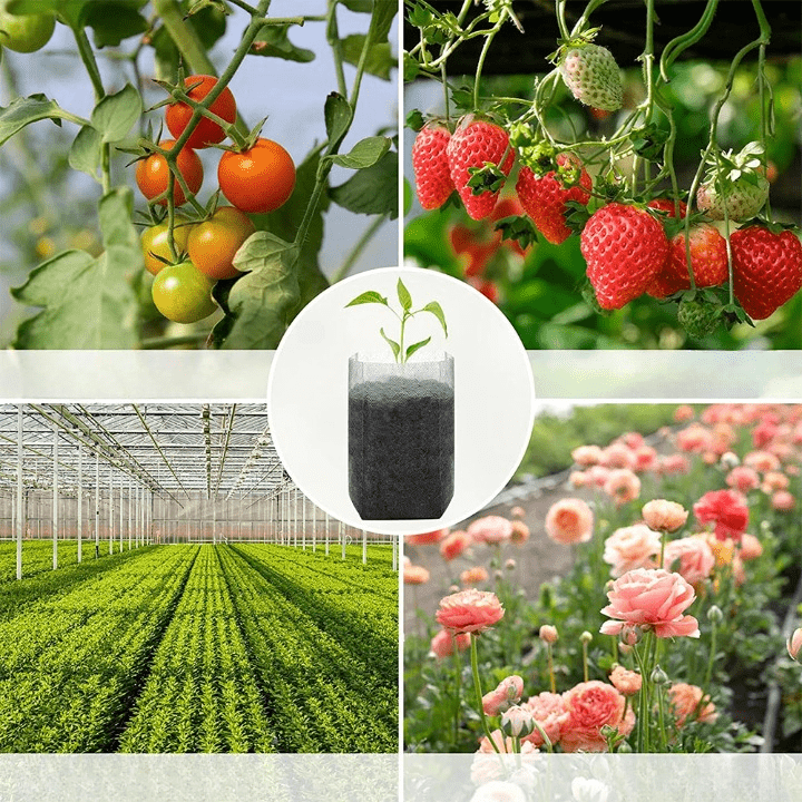 Sac de Culture en Tissu Biodégradables Pratiques (Lot de 80 + 20 Offerts)