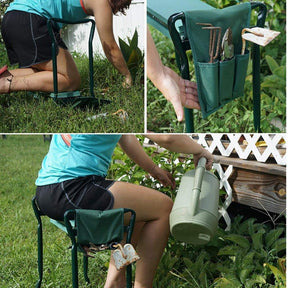 Tabouret Agenouilloir Pliable Multifonction (+Sac à Outils Offert)